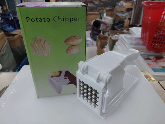 Manual Hand Press Potato slicer for chips french fries maker cutter chipper chopper vegetable cutting tools